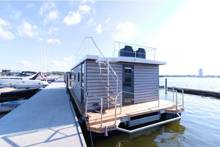 Hausboot Fjord Aries Mit Dachterrasse In Schleswig 호텔 외부 사진